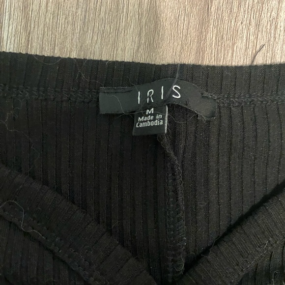 Black form fitting button down dress - Picture 2 of 2